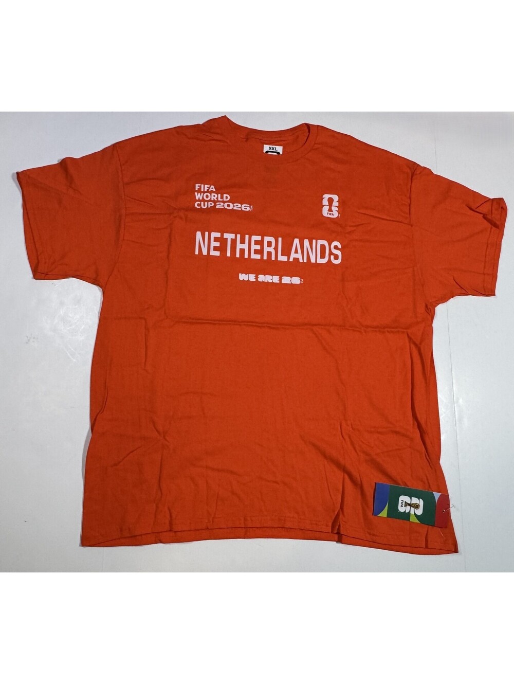FIFA World Cup 2026 Team Netherlands T-Shirt Soccer Football Adult XXL NWT